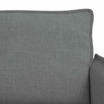 vidaXL Canapé 2 Pièces Gris foncé 196 x 82 x 85 cm tissu