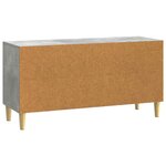 vidaXL Meuble TV 99 x 34 5 x 50 cm Gris béton Bois d'ingénierie
