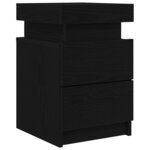 vidaXL Cabinet de chevet Chêne noir 35 x 39 x 55 cm Bois d'ingénierie