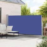 vidaXL Auvent latéral rétractable 160 x 500 cm Bleu