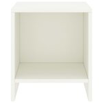 vidaXL Table de chevet Blanc 35x30x40 cm Bois de pin massif
