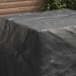 vidaXL Housse pour meubles Uni Noir 116 x 100 x 120 cm 420D