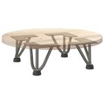 vidaXL Pieds en épingle à cheveux pour table basse 4 pièces Acier naturel 10 cm Acier massif