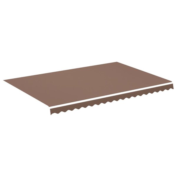 vidaXL Tissu de remplacement pour auvent Marron 4 5x3 m