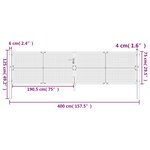 vidaXL Portail de jardin anthracite 400x125 cm acier