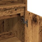 vidaXL Armoire de salle de bain vieux bois 30x30x100cm bois ingénierie