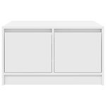 vidaXL Table basse avec tiroirs blanc 70 5x70x40 cm
