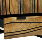 vidaXL Highboard 60x33.5x100 cm en bois massif de mangue