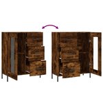 vidaXL Buffet chêne fumé 69 5x34x90 cm bois d'ingénierie