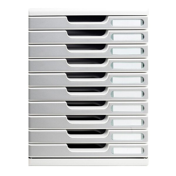 Module De Classement Modulo Office 10 Tiroirs Fermés - Granit - Exacompta
