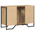 vidaXL Cabinet de Lavabo avec stockage Chêne artisanal 91 x 35 x 60 cm