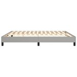 vidaXL Cadre de lit gris clair 160x200 cm tissu