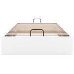 vidaXL Cadre de lit ottoman sans matelas blanc 90x200 cm similicuir