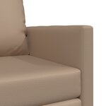 vidaXL Canapé-lit au sol 2-en-1 Cappuccino 74x77x81 cm Faux cuir