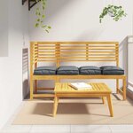 vidaXL Coussin pour assise de palette 4 Pièces Anthracite 40 x 40 x 8 cm