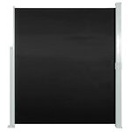 vidaXL Auvent latéral rétractable de patio 170x300 cm Noir