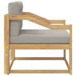 vidaXL Sofa de milieu extérieur Polyester Blanc