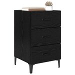 vidaXL Cabinet de chevet Chêne noir 40 x 40 5 x 66 cm