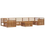 vidaXL Ensemble de canapés d'extérieur 8 pc Naturel