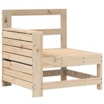 vidaXL Salon de jardin 8 Pièces bois de pin massif