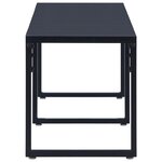 vidaXL Banc de jardin 180 cm Panneau PS Noir