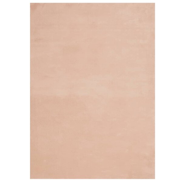 vidaXL Tapis HUARTE à poils courts doux lavable rouge clair 200x280 cm