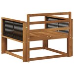 vidaXL Sofa de milieu extérieur Bois d'Acacia Massif Naturel