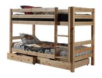PINO Lits superposés + Lot de 2 tiroirs