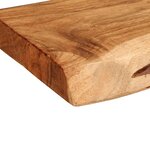 vidaXL Étagères murales 2 Pièces 100x20x3 5 cm bois massif d'acacia