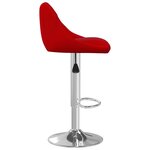 vidaXL Tabouret de bar Rouge bordeaux Velours