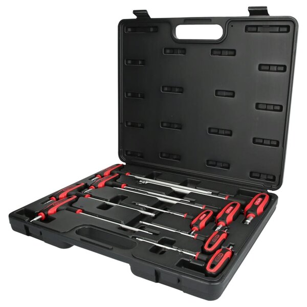 Ks tools ensemble de clés allen à manche en t 9 pièces t10 - t50