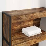 vidaXL Bibliothèque Chêne Fumé 80 x 30 x 155 cm Bois d'ingénierie