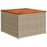 vidaXL Salon de jardin avec coussins 9Pièces mélange beige résine tressée