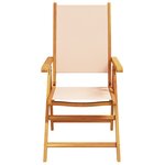 vidaXL Ensemble de Salle à Manger de Jardin 7 Pièces Beige en Bois Acacia