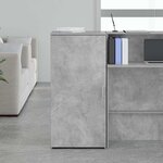 vidaXL Armoire de rangement gris béton 50x45x103 5cm bois d'ingénierie
