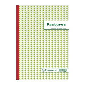 Manifold Factures 29 7x21cm 50 Feuillets Tripli Autocopiants - Motif  - X 5 - Exacompta