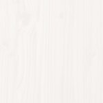 vidaXL Lit superposé Blanc 90x200 cm Bois de pin massif