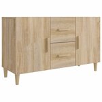 vidaXL Buffet chêne sonoma 100x36x60 cm bois d'ingénierie