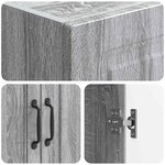 vidaXL Ensemble de Meubles 2 Pièces Sonoma gris 66 x 34 5 x 87 cm