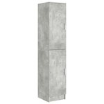 vidaXL Buffet Gris béton MDF finition effet béton Standard Portes