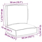 vidaXL Set de coussins de palette 2 Pièces Bleu royal 50 x 50 x 12 cm