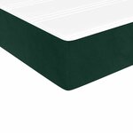 vidaXL Sommier à lattes de lit avec matelas Vert foncé 100x200 cm