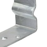 vidaXL Piquets de clôture 6 Pièces Argenté 7x6x15 cm Acier galvanisé