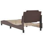 vidaXL Cadre de lit sans matelas Zadar marron 90x200 cm similicuir
