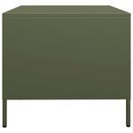 vidaXL Meuble TV vert olive 68x50x43 5 cm acier laminé à froid