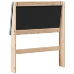 vidaXL Tête de lit capitonnée Gris clair 75 cm Pin massif