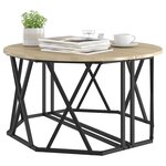 vidaXL Table basse Chêne Sonoma 80 x 80 x 42 cm