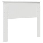 vidaXL Tête de lit Blanc 100 cm Bois d'ingénierie