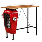 vidaXL Meuble de bar 5 Pièces Bois massif de manguier 120x60x107 cm