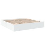 vidaXL Cadre de lit sans matelas blanc 200x200 cm